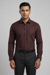 Mens Maroon Rs 6539 Full Sleeves Shirt