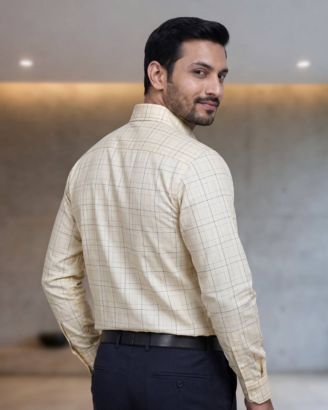 Mens Yellow Rs 6578 Full Sleeves Shirt