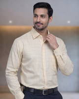 Mens Yellow Rs 6578 Full Sleeves Shirt