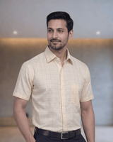 Rs 6578 Yellow Mens Half Sleeves Shirt