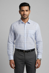 Mens Blue Rs 6609 Full Sleeves Shirt