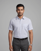 Rs 6609 Blue Mens Half Sleeves Shirt