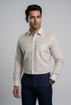 Mens Cream Rs 6609 Full Sleeves Shirt