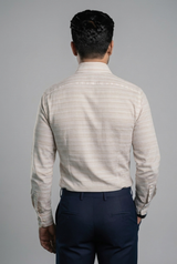 Mens Cream Rs 6609 Full Sleeves Shirt