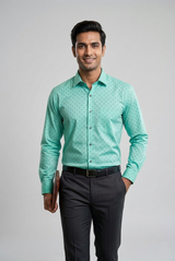 Mens Green-2 Rs 97498 Full Sleeves Shirt