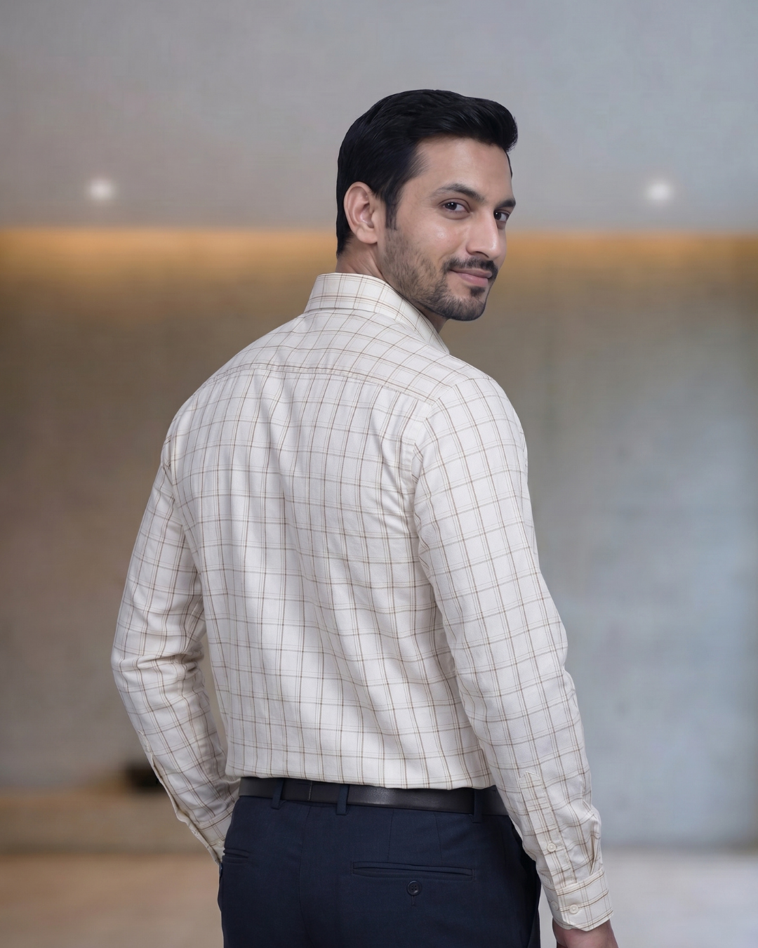 Mens White-1 SAK72032 D Full Sleeves Shirt