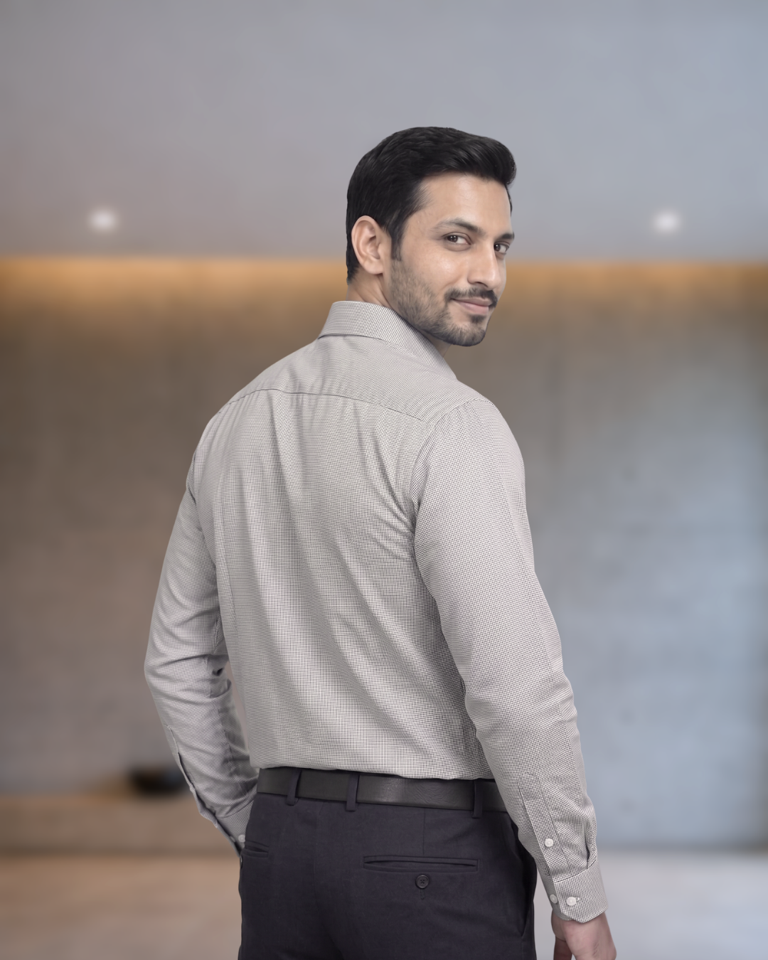 Mens Grey Shikar 2 Full Sleeves Shirt