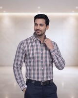 Mens Navy Blue Stk-001 Full Sleeves Shirt