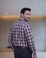 Mens Navy Blue Stk-005 Full Sleeves Shirt